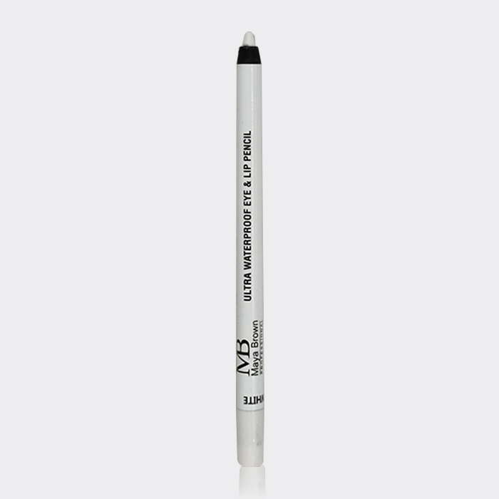 مداد چشم سفید مایا براون Maya Brown Ultra Waterproof Eye and Lip White Pencil