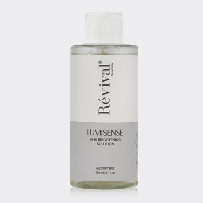 محلول پاک کننده و روشن کننده رویوال Revival Lumisense AHA Brightening Solution 150ml
