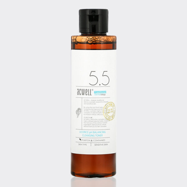 1-1-11.jpg تونر روشن کننده بالانسینگ اکویل 150 میل مدل acwell Licorice pH balancing cleansing toner