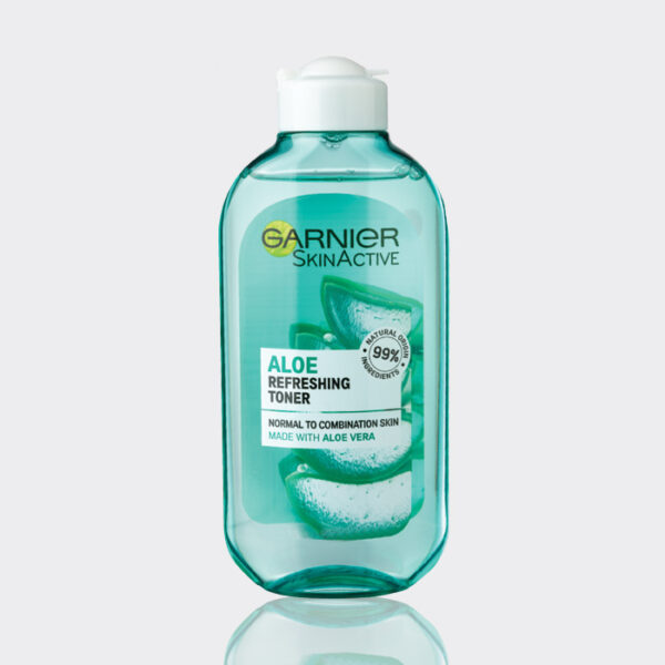 تونر آلوئه‌ورا مخصوص پوست نرمال و مختلط  گارنیه مدل Garnier Aloe refreshing toner