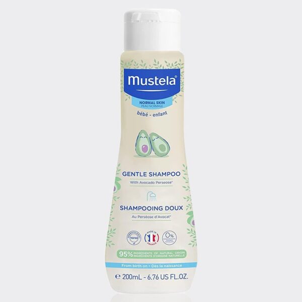 شامپو کودک آووکادو موستلا 200 میل مدل Mustela Gentle Shampoo With Organically Farmed Avocado