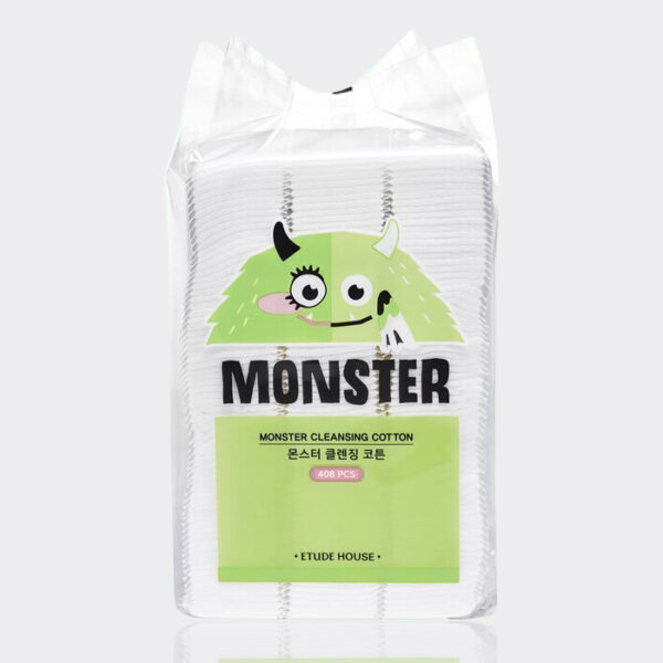 پد کتان سه لایه 408 عددی اتود هاوس مدل Etude house monster cleansing cotton