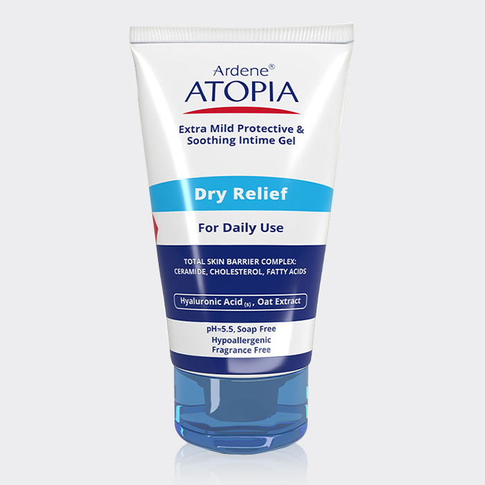 ژل شوینده بانوان ملایم آردن اتوپیا Ardene Atopia Dry Relief Soothing Intime Gel 150g