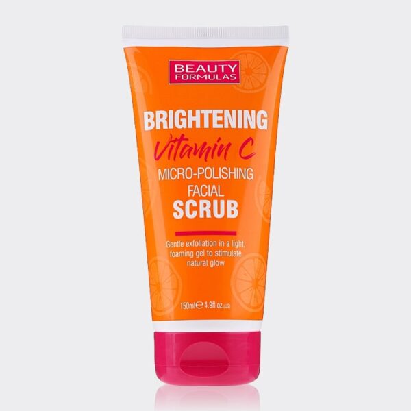 اسکراب روشن کننده ویتامین سی بیوتی فرمولا Beauty Formulas Brightening Vitamin C Facial Scrub 150ml