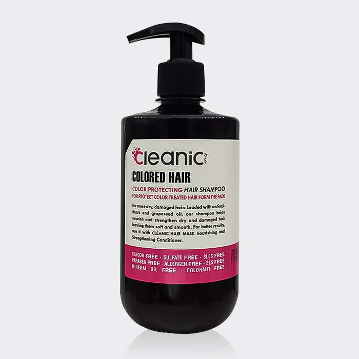 شامپو بدون سولفات موهای رنگ شده کلینیک کیندی   Cleanic Kindii Colored Hair Shampoo 550ml