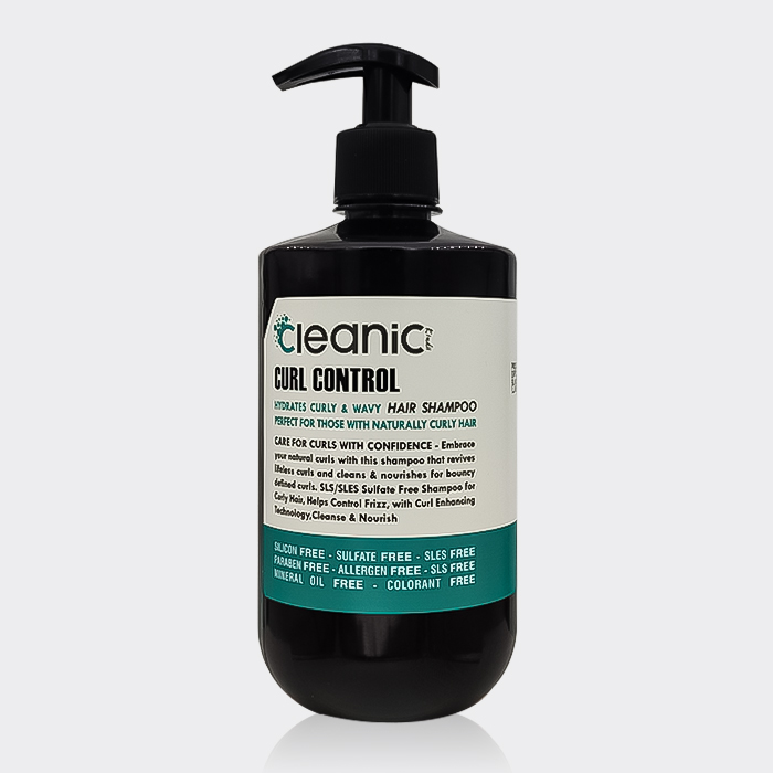 شامپو بدون سولفات موهای فر کلینیک کیندی Cleanic Kindii Curl Control Hair Shampoo 550ml