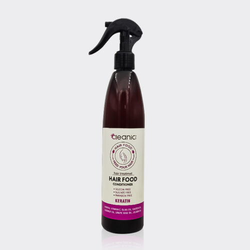 اسپری غذای مو کراتین کلینیک کیندی  Cleanic Keratin Hair Food 400ml