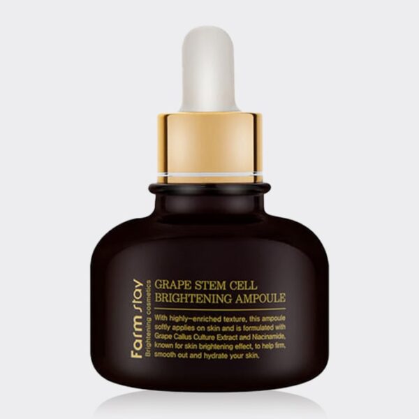 آمپول روشن کننده سلول های بنیادی گیاهی فارم استی Farm Stay Grape Stem Cell Brightening Ampoule 30ml