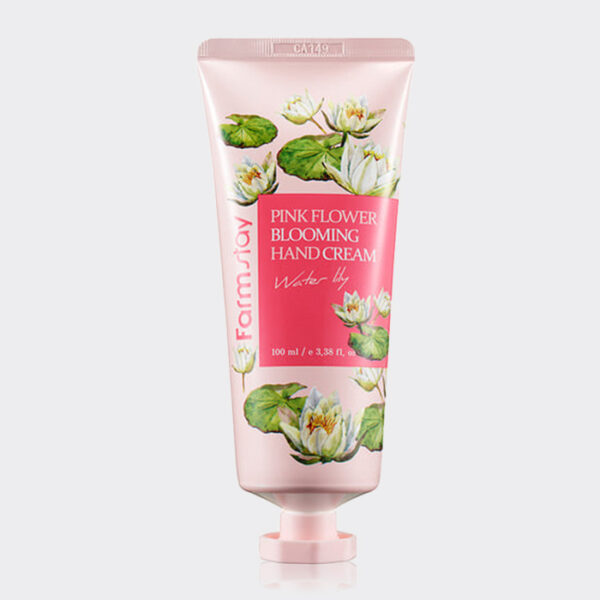 کرم دست نیلوفر آبی فارم استی Farm Stay Pink Flower Water Lily Hand Cream 100ml