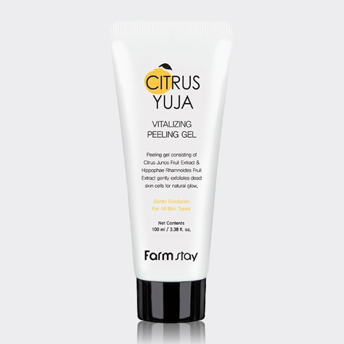 ژل لایه بردار یوجا فارم استی Farm Stay Citrus Yuja Vitalizing Peeling Gel 100ml