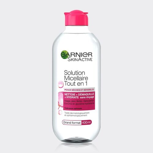 میسلار واتر پوست حساس گارنیه Garnier Solution Micellar all in one 400ml