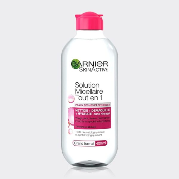 میسلار واتر پوست حساس گارنیه Garnier Solution Micellar all in one 400ml
