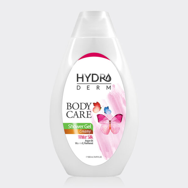 شامپو بدن کرمی ابریشم سفید هیدرودرم Hydroderm White Silk Body Care 500g