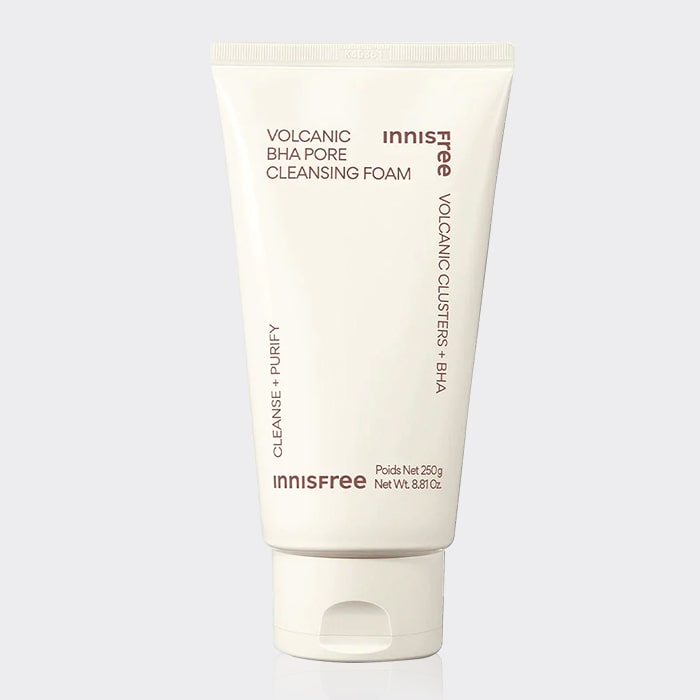 فوم پاک کننده منافذ آتشفشان اینیسفری مدل innisfree volcanic BHA pore cleansing foam 150g