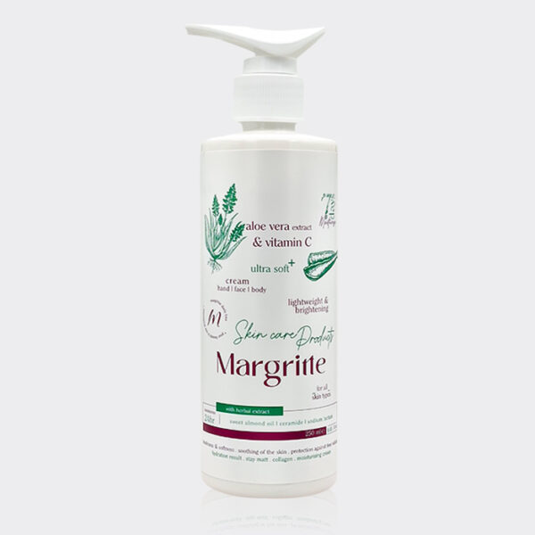 کرم مرطوب کننده ویتامین سی و آلوئه ورا مارگریت Margritte Aloe Vera & Vitamin C Cream 250ml