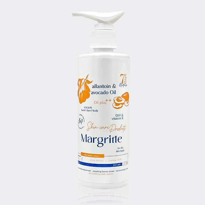 کرم مرطوب کننده آووکادو و آلانتوئین مارگریت Margritte Allantoin & Avocado Oil Cream 250ml