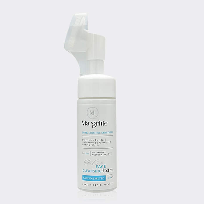 فوم شستشو پوست خشک و حساس مارگریت Margritte Saw Palmetto Cleansing Foam 150ml