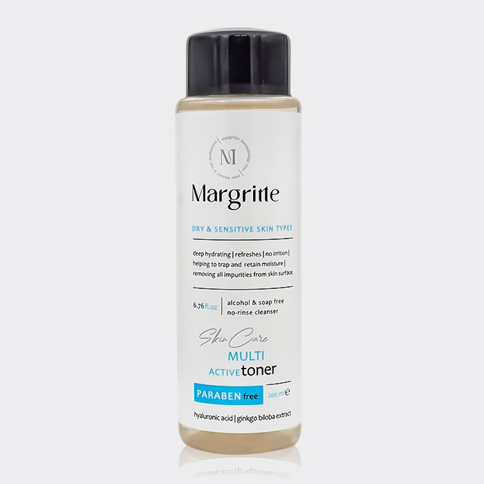 تونر مولتی اکتیو پوست خشک و حساس مارگریت Margritte Dry & Sensitive Multi Active Toner 200ml