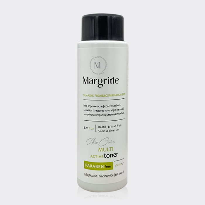 تونر مولتی اکتیو پوست چرب مارگریت Margritte Oily-Acne Skin Multi Active Toner 200ml