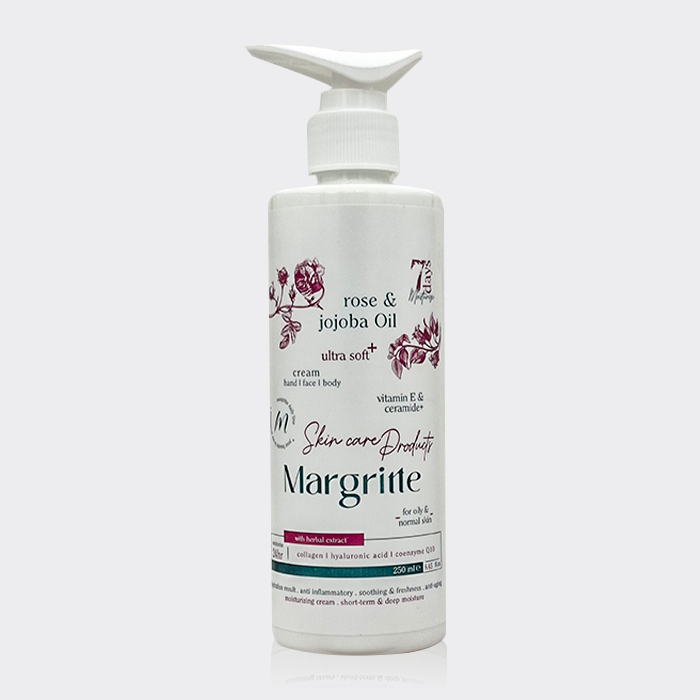 کرم مرطوب کننده رز و جوجوبا مارگریت Margritte Rose & Jojoba Oil Cream 250ml