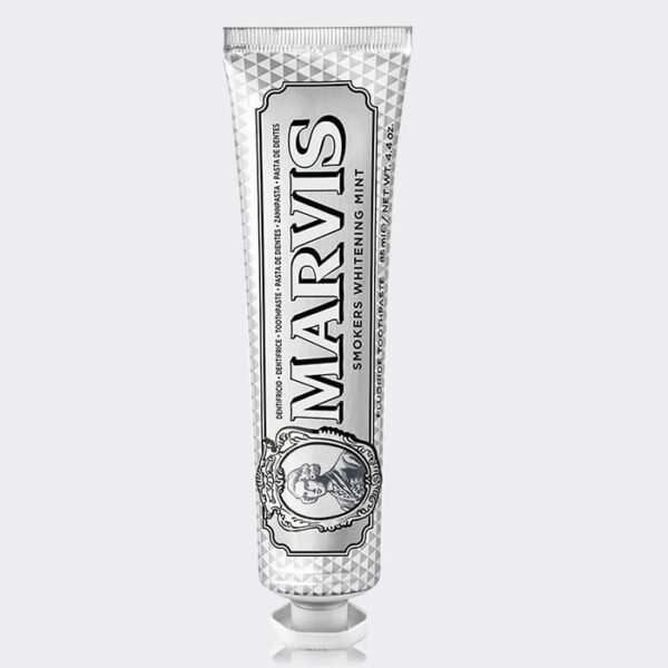 خمیر دندان سفید کننده مخصوص سیگاری ها مارویس مدل Marvis Smokers Whitening Mint Toothpaste 85ml