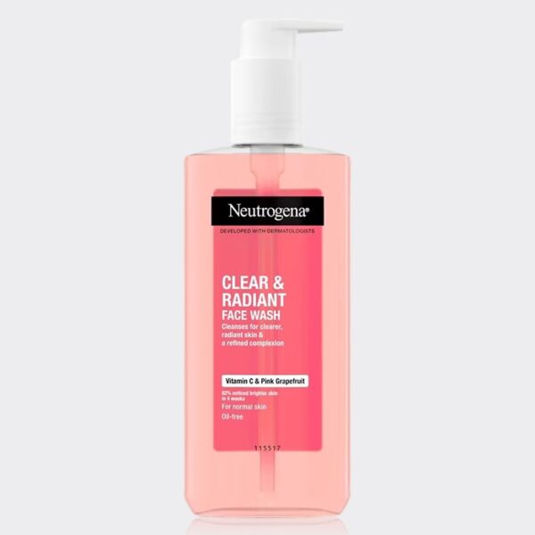 ژل شستشو گریپ فروت نیتروژینا (نوتروژینا) مدل Neutrogena Clear & Radiant Face Wash