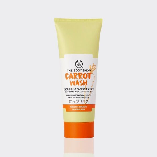 1-min-38.jpg شوینده انرژی زا هویج بادی شاپ 100 میل مدل The Body Shop Carrot Wash Energising Face Cleanser