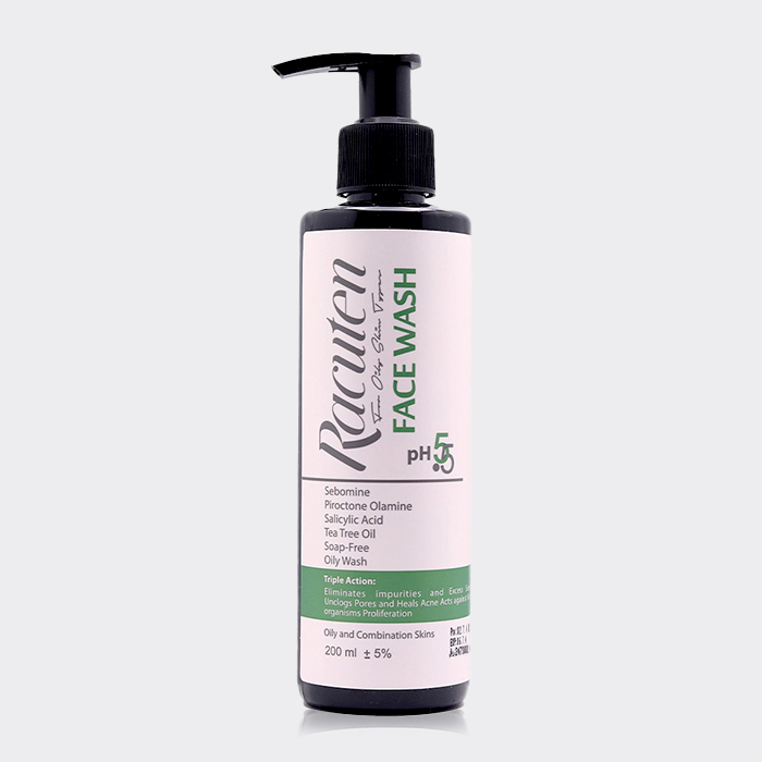 ژل شستشو پوست چرب و مختلط راکوتن  Racuten FACE WASH Oily & Combination Skin 200 ml