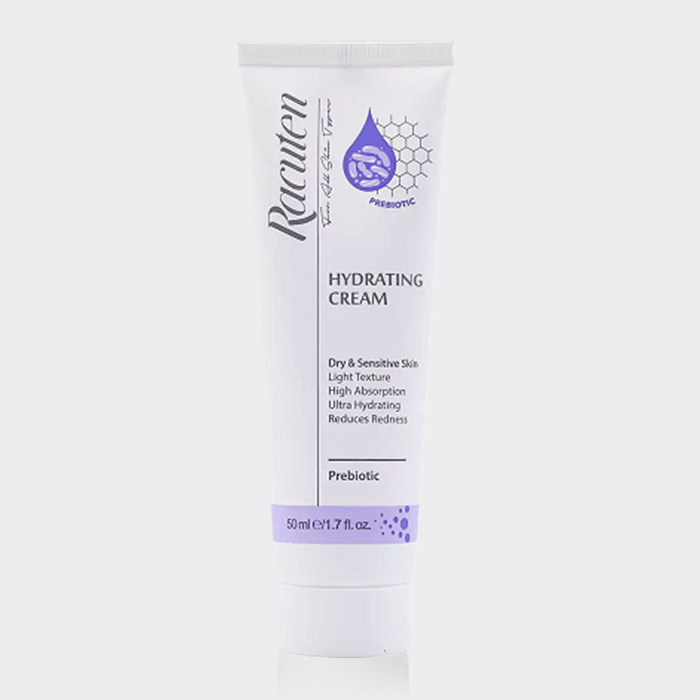 کرم آبرسان پوست خشک و حساس راکوتن Racuten Prebiotic Dry & Sensitive Hydrating Cream 50ml