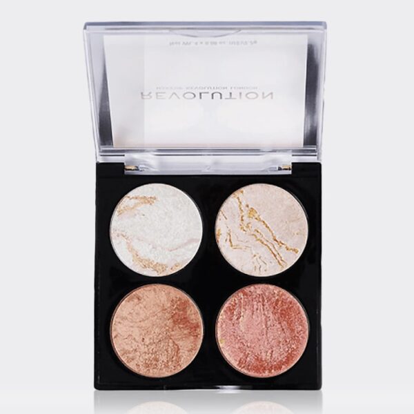پالت هایلایتر- برنزر رولوشن چک کیت مدل Revolution highlighter and Bronzer Cheek Kit Take A Breather