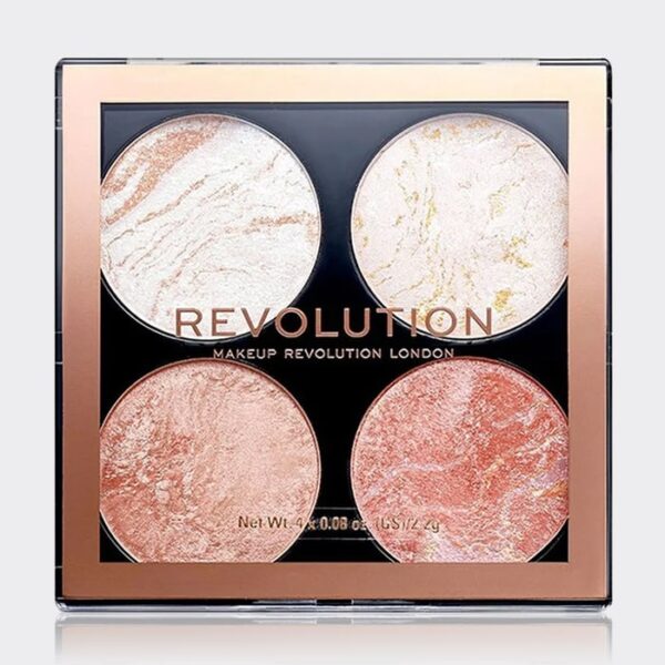پالت هایلایتر- برنزر رولوشن چک کیت مدل Revolution highlighter and Bronzer Cheek Kit Take A Breather