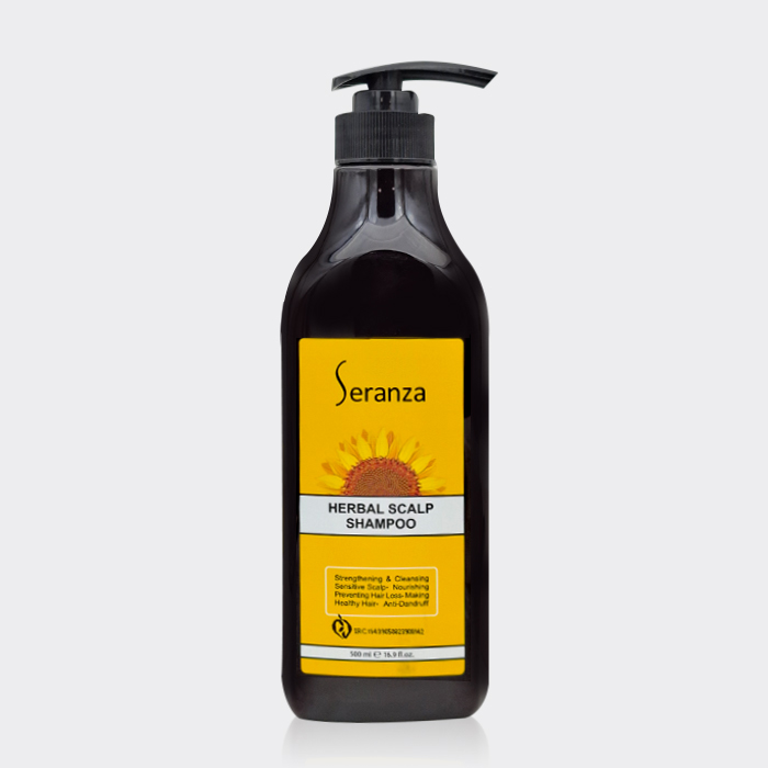 شامپو تقویت کننده و ضد شوره سرانزا Seranza Herbal Scalp Shampoo 500ml