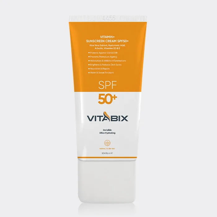کرم ضد آفتاب ویتامینه پوست خشک ویتابیکس Vitabix Normal To Dry Skin SPF50 Sunscreen 50ml