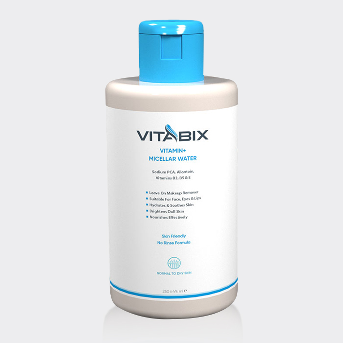 میسلارواتر ویتامینه پوست خشک ویتابیکس Witabix Vitamin Plus Normal To Dry Skin Micellar water 250ml