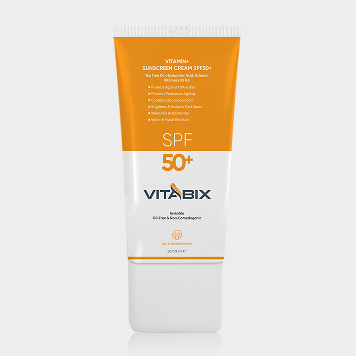 کرم ضد آفتاب ویتامینه پوست چرب ویتابیکس Vitabix Oily & Combination Skin SPF50 Sunscreen 50ml