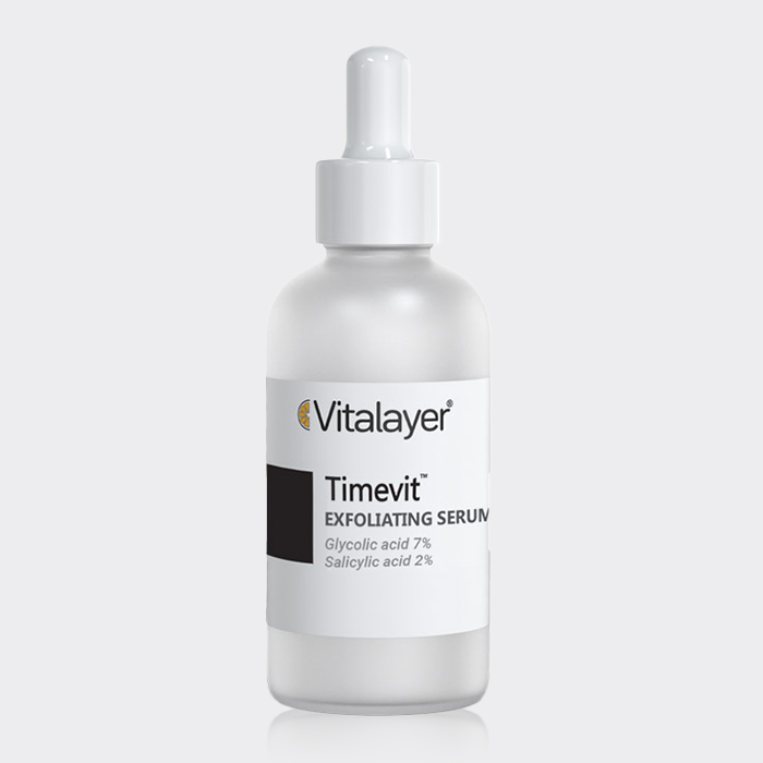 سرم لایه بردار و روشن کننده تایم ویت ویتالیر Vitalayer Timevit Exfoliating Glycolic Acid Serum 30ml