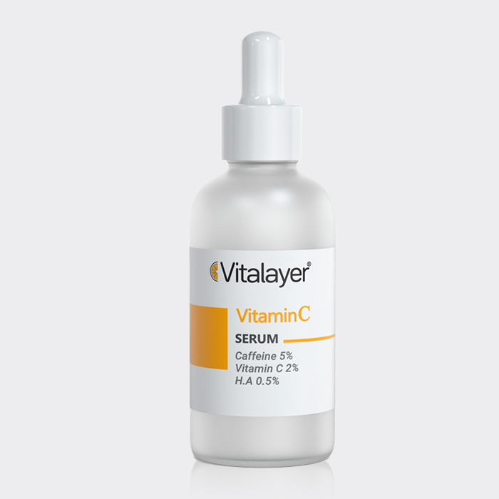سرم دور چشم کافئین و ویتامین سی ویتالیر Vitalayer Vitamin C & Caffeine Eye Serum 30ml