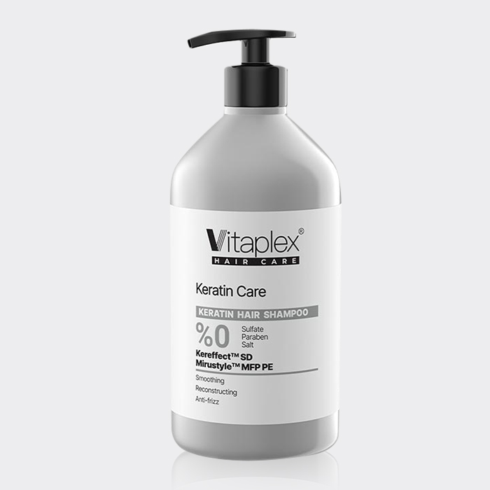 شامپو موهای کراتین شده ویتاپلکس Vitaplex Keratin Hair Shampoo 500ml
