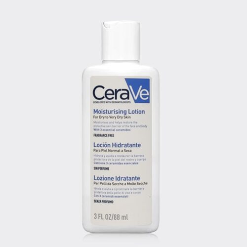 لوسیون مرطوب کننده صورت و بدن سراوی مدل Cerave Moisturizing Lotion Dry to Very Dry Skin 88ml