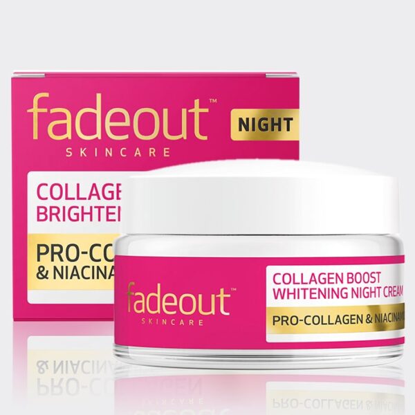کرم شب کلاژن بوست فیداوت fadeout Collagen Boost Whitening Night Cream 50ml