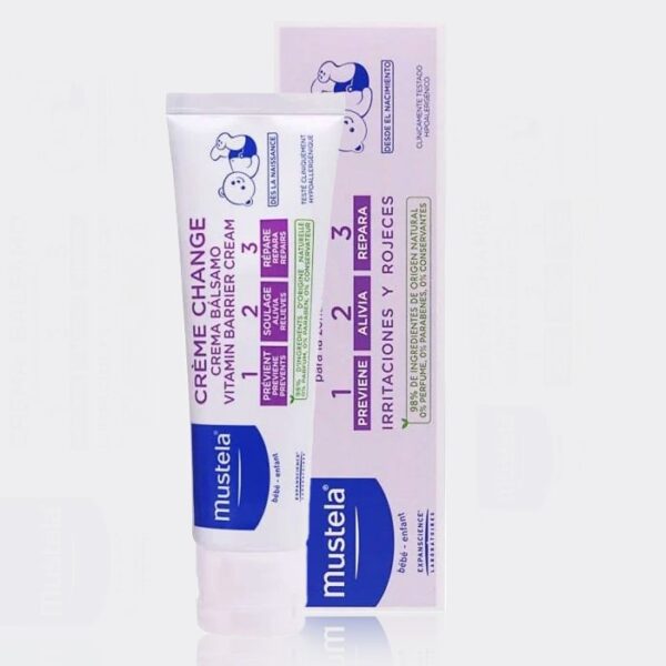کرم سوختگی پای کودک موستلا 50 میل مدل Mustela Vitamin Barrier Cream