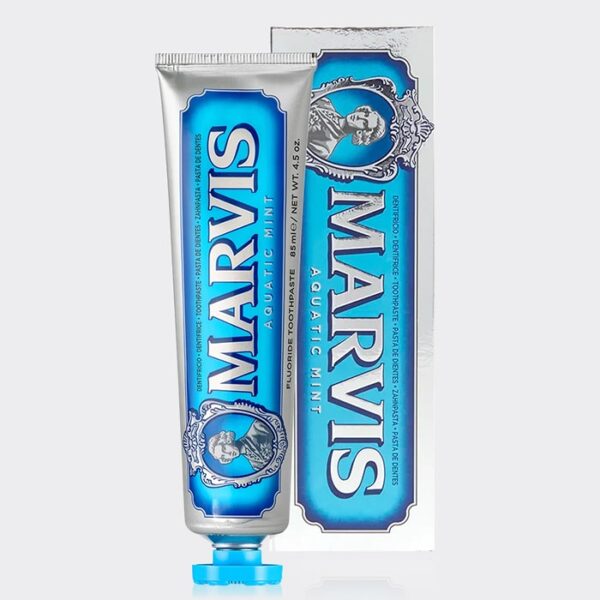 خمیر دندان آکواتیک مارویس مدل Marvis Aquatic Mint Toothpaste 85ml
