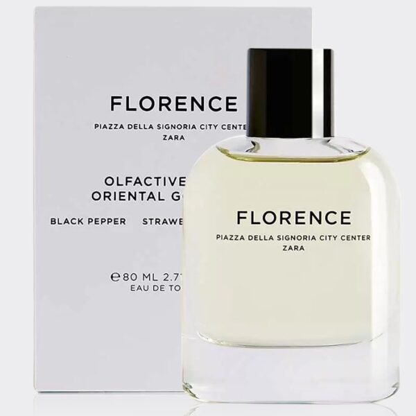 ادوتویلت مردانه زارا فلورانس مدل ZARA FLORENCE EAU DE TOILETTE 80 ML