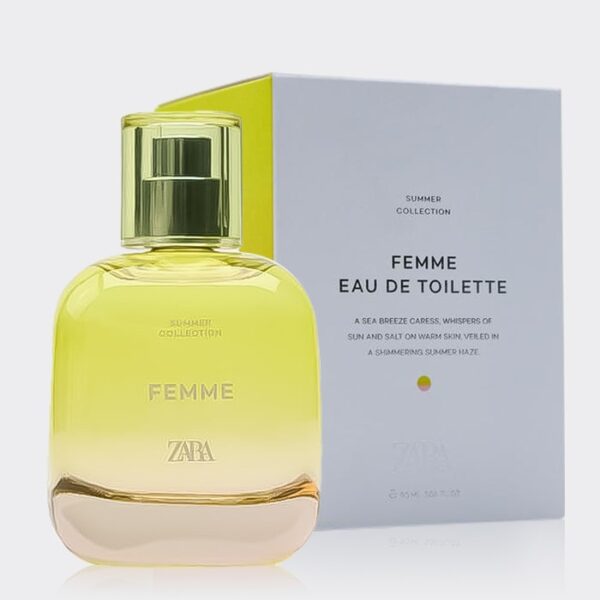 ادو تویلت زنانه فم سامر کالکشن زارا ZARA FEMME EAU DE TOILETTE 90 ML