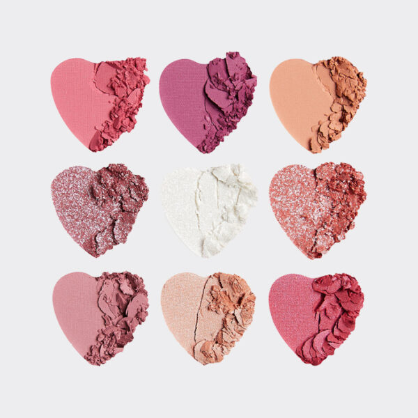 پالت سایه 9 رنگ رولوشن سوییت هارت مدل Revolution Heart Breakers shadow Palette Sweetheart
