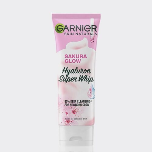 فوم شوینده ساکورا گارنیه مدل  Garnier Sakura Glow Hyaluron Face Wash