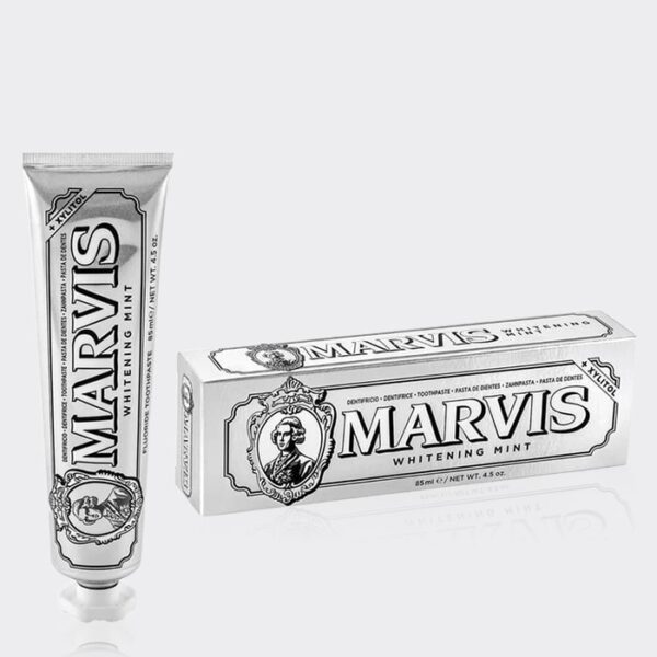خمیر دندان سفید کننده مارویس مدل Marvis Whitening Mint Toothpaste 85ml