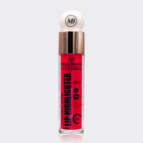 رژ لب مایع هایلایتری مایا براون Maya Brown Romantic Shine Lip Highlighter 10ml