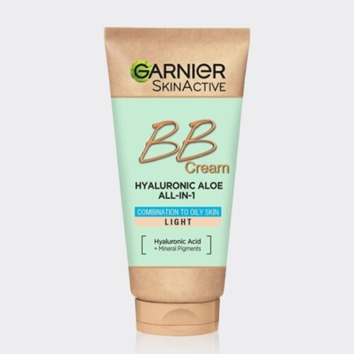 بی بی کرم آبرسان بدون چربی گارنیه مدل Garnier BB Cream Hyaluronic Aloe All-In-1 Combination To oily Skin 50ml