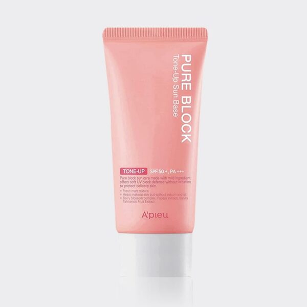 ضد آفتاب تون آپ اپیو مدل A'pieu Pure Block Tone-Up Sun Base EX